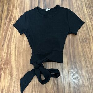 Black crop top